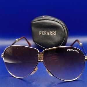 Ferrari Men's Gold Sunglasses